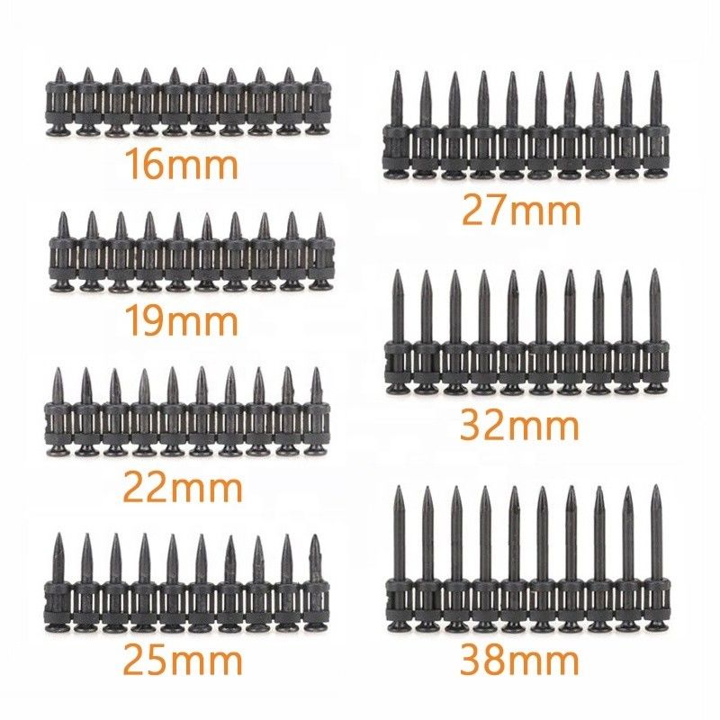 3.0mm Schankdurchmesser Schwarzes Band Gas Beton Nägel für den Bau 16-38mm Länge
