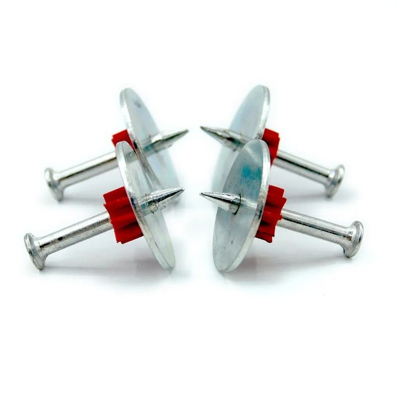 7.6mm Kopf Durchmesser 25mm Stahl Waschmaschine Hochgeschwindigkeits-Stahl Nägel für PDW Beton-Pins