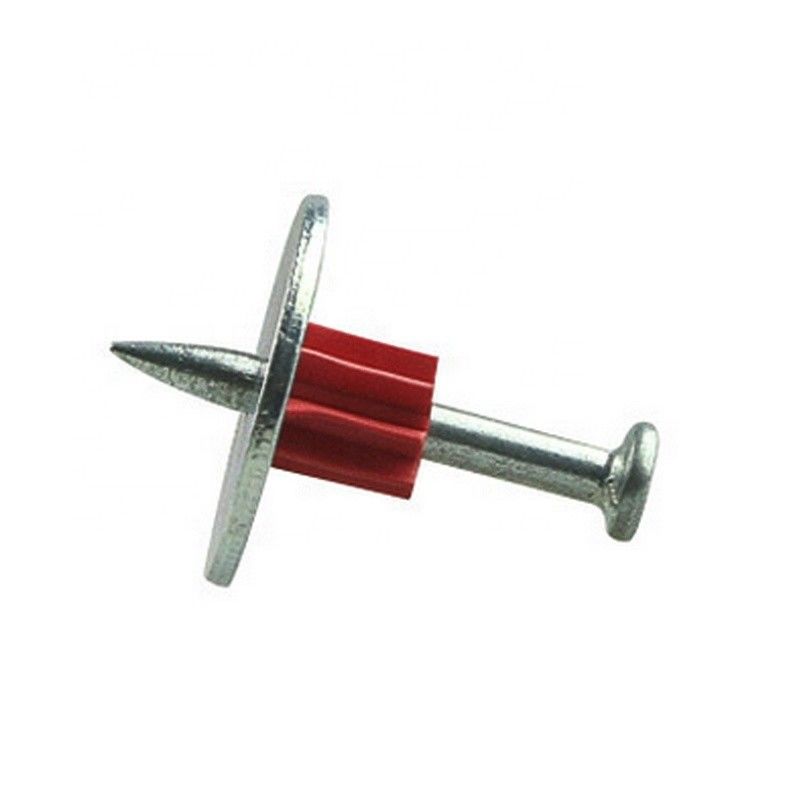 Betonnagel mit glatter Stange Typ 300 Kopf Antriebsstift und 25mm Metall Wascher